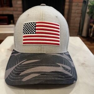 '47 Brand American Flag Hat Gray Camo Snapback Adjustable USA‎ Patriotic Cap